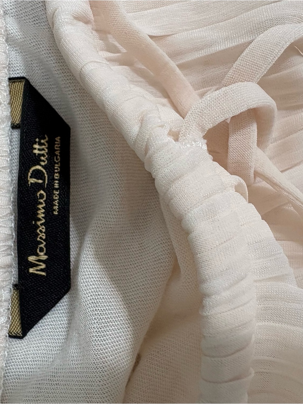 Massimo Dutti Pleated Maxi Skirt in Pale Peach - Picture 5 of 13